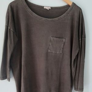 Gap three-quarter sleeve faded t-shirt